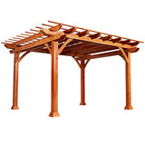 Morohope Outdoor Pergola 10' x 12' Patio Wooden Pergola for Porch, Backyard, Freestanding