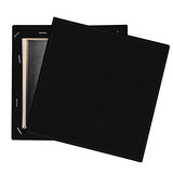 URATOT 9 Pieces Black Blank Cotton Stretched Canvas Assorted Size Art Canvas Black Artist Blank Canvas Creative Blank Painting Panels Acrylic Oil Water Painting Board for Painting