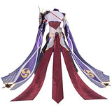 CR ROLECOS Baal Cosplay Outfit for Genshin Impact Raiden Shogun Costume Raiden Ei Cosplay Full Set Halloween M/L