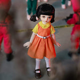 SFPY Cute BJD Doll 1/6 Ball Jointed Doll, with Clothes + Shoes + Wig, Full Set 28 cm 11 in Hand Made SD Doll, Resin DIY
