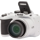 Kodak PIXPRO 16MP Digital Point & Shoot Camera for Still Photography & HD Video (White AZ401-WH) with 40X Optical Zoom, Image Stabilization and 3" LCD Bundle with Deco Gear Case + Pro Kit Accessories