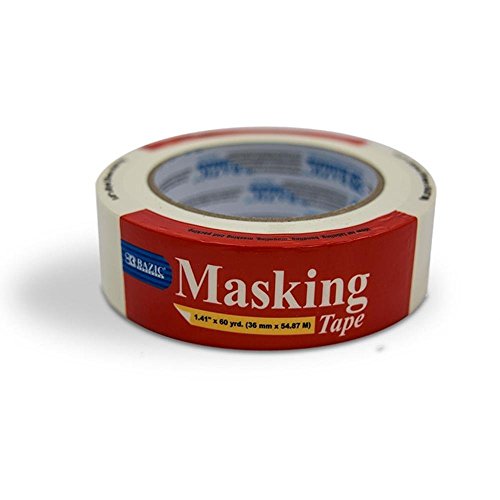 Bazic (60 Yards) General Purpose Masking Tape (Pack Of 24)