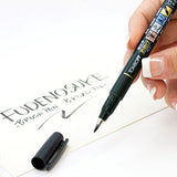 Tombow Fudenosuke Brush Pen Broad Tip, Black, 1-Pack