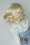 JD338 Reto Monroe Blond Doll Wigs 8-9inch 7-8inch 9-10inch SD MSD Synthetic Mohair BJD Doll Accessories (Blond, 9-10inc)