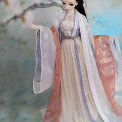 BJD Handmade Doll Chinese Han Dynasty Women's Clothing for 1/3 BJD Girl Dolls Clothes Accessories,1/3