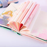 Cute Pocket Journal Notebook, Kawaii Journal Notebook Flower & Unicorn Series for Girls, Premium PU Leather Cover Journal Diary Notebook with Magnetic Buckle 224pages