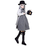 Proudoll 1/3 BJD Doll 60cm 24Inches Ball Jointed SD Dolls Move Joints Action Figures Caroline Hat Wig Blouse Dress Handbag Boots