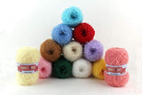 SCYarn 24 Skeins Twinkle sKRubby Yarn Giant Pack Total 4464 Yards Multicolor for Dishcloths, Washcloths, Kitchen Crochet & Knitting Giant Pack Assorted Color