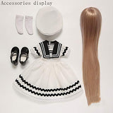 BJD Doll, 1/4 SD Dolls 15 Inch 19 Ball Jointed Doll DIY Toys Cosplay Fashion Dolls with Full Set Clothes Shoes Wig Makeup, Best Gift for Girls