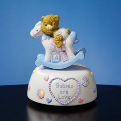 Baby Rocking Horse Musical Figurine by The San Francisco Music Box Company