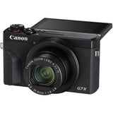 Canon PowerShot G7 X Mark III Digital Camera (Black) (3637C001) + 64GB Memory Card + NB13L Battery + Corel Photo Software + Charger + Card Reader + Soft Bag + Flex Tripod + More (Renewed)