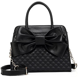 SCARLETON Handbags for Women, Purses for Women, Purse with Bow, Satchel Handbags for Women, Satchel Bag for Women, H104801N - Black