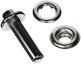 Dritz Home 44389 Grommet Kit, 10 Sets with Tools, 7/16-Inch, Zinc-Plated Brass