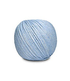 Jeans Yarn by Circulo – 100% Brazilian Virgin Cotton (Pack of 1 Ball) – 3.52 oz, 144.35 yds – Light Worsted - Color 8740 Light Blue