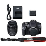 Canon 2000D EOS DSLR Camera with 18-55mm f/3.5-5.6 Zoom Lens + 32GB Card, Tripod, Flash, and More (18pc Bundle)