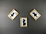 Miniature Dollhouse Picture Frame, 1/6 Handmade Wall Hanging Framed Canvas