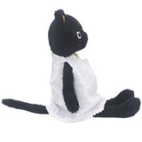 JIARU Dressed Stuffed Animals Cat Plush Toys Dolls Black 13 Inches