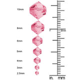 Swarovski Crystal, #5328 Bicone Beads 4mm, 24 Pieces, Ruby