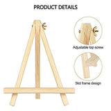 Dolicer Wooden Easel Stand, 6 Pack 9.4" Tall Adjustable Tabletop Easels, Wood Tripod Easels for Canvas, Portable Art Easel for Adults Kids Artists Painting, Displaying Photos