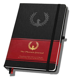 The Phoenix Journal - Best Daily Planner & Calendar for Gratitude, Goal Setting, and Boosting Happiness & Productivity - Transform Your Life - 12 Weeks, Undated, Hardcover - 1 Year Return Guarantee