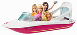 Barbie Dolphin Magic Ocean View Boat Playset - Take Barbie Doll and Her Friends for a Water Ride - Puppies Can Tube Behind - Scuba Snorkel and Life Vest Included - Dolls Sold Separately