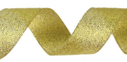 Hipgirl 25 Yard 1.5" Gold Glitter Metallic Sparkle Fabric Ribbon For Christmas Holiday, Birthday