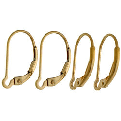 2 Pairs, 14K Gold Filled Interchangeable Lever Back Earring Findings