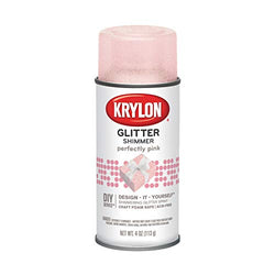 Krylon I00409000 Perfectly Pink Glitter Shimmer Spray, 4 ounces