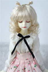 Doll Wigs JD544 Lovely Snail Feeler BJD Wigs Synthetic Mohair Doll Hair (Blond, 7-8inch)