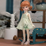 1/6 BJD Doll Fully Poseable Fashion Doll, with Skirt Wig Makeup Socks Shoes, Best Gift for Friend