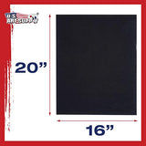 US Art Supply 16 X 20 inch Black Professional Artist Quality Acid Free Canvas Panel Boards 6-Pack (1 Full Case of 6 Single Canvas Panel Boards)