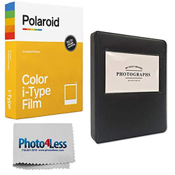 Polaroid Color i-Type Instant Film (8 Exposures) + 5" Photo Album for Polaroid Prints - Gift Bundle
