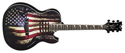 Dean MAKOGLORY Acoustic-Electric Guitar -"Glory" USA Flag Graphic