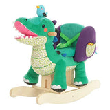 labebe Child Rocking Horse Toy, Stuffed Animal Rocker, Green Crocodile Plush Rocker Toy for Kid 1-3 Years, Wooden Rocking Horse Chair/Child Rocking Toy/Outdoor Rocking Horse/Rocker/Animal Ride on