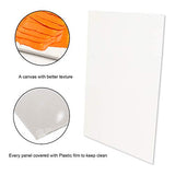 Natural art Artist Canvas Boards for Painting 8 Pack Canvas Panels 12x16 Inch