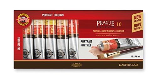 Koh-I-Noor Set Of Artistsâ´ Oil Colours Prague Portrait, Multi-Colour, 10 X 40 Ml