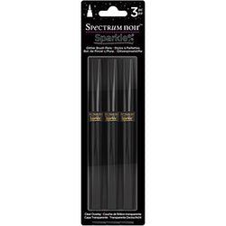 Spectrum Noir Sparkle Glitter Brush Pen Clear Overlay, 3 Piece