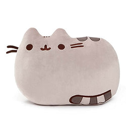 GUND Pusheen Cat Plush Stuffed Animal Pillow, Gray, 16.5"