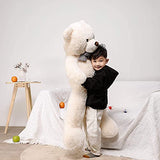 1.2M Giant Teddy Bear Plush Toy 4ft Big Cuddly Stuffed Animals Doll Gift for Valentines Kids Girlfriend (Ice Cream, 47 in/120cm)