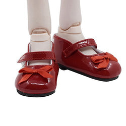 2.9 inch Toy Lady Dolls Shoes 7.5cm Made for 1/3 BJD Doll Female Dolls High Flat Heels (red Flat Heel)