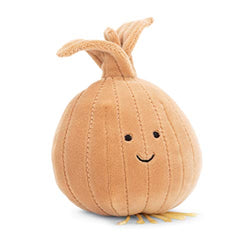 Jellycat Vivacious Vegetables Onion Food Plush, 5 inches