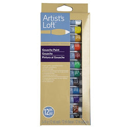 Artist's Loft Fundamentals Gouache Paint, 12 Count