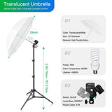 GLOSHOOTING Photography Lighting Kit, 8.5 x 10ft Backdrop Support System with Softbox Continuous Light Set for Photo Studio, Recording, Product Photoshoot, Portrait