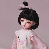 ZDD Cute BJD Doll 1/6 Scale 25.2cm Ball Jointed Girl Doll with All Clothes Socks Shoes Wig Hair Makeup Set DIY Dress up Toy for Kids Girls - 100% Handmade