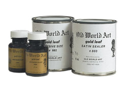 Old World Art Gold Leaf Medium Satin Sealer 2 oz Jar