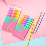12/24 Macaron Colors Trendy Pastel Colors Non-toxic Colored Pencils Set for kids Coloring Books Drawing Sketching Art Supplies (one size, 12 Pastel Colors)