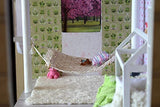 Miniature Hammock 1:12 scale. Macrame Boho Hanging Chair for BJD Doll dollhouse