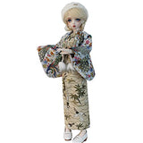 CHEL bjd OB27 SD Doll Clothes, 3 Minute Doll, 1/3 Minute, 1/4, 1/6, Female Doll, Spherical Joint Doll Costume, Alice, Made, Miko, Japanese Clothing, Kimono Set, (1/3, C)