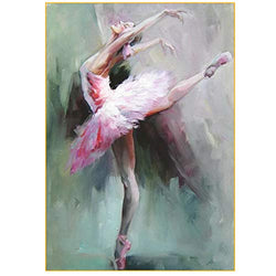 5D Diamond Painting by Numbers Kit for Adults Ballet Girl DIY Full Drill Crystal Rhinestone Embroidery Cross Stitch Pasted Art Craft Diamond Art Full Kits for Home Wall Decor 12x16 Inch