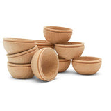 Unfinished Wood Mini Bowl, 3/4 inch, Perfect for Scale Models, Dollhouse Dishes, Wood Craft Projects, and Natural Toys, Pack of 25, by Woodpeckers